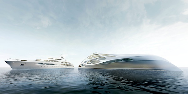 Image for article Blohm+Voss unveils  Zaha Hadid concept to buyers